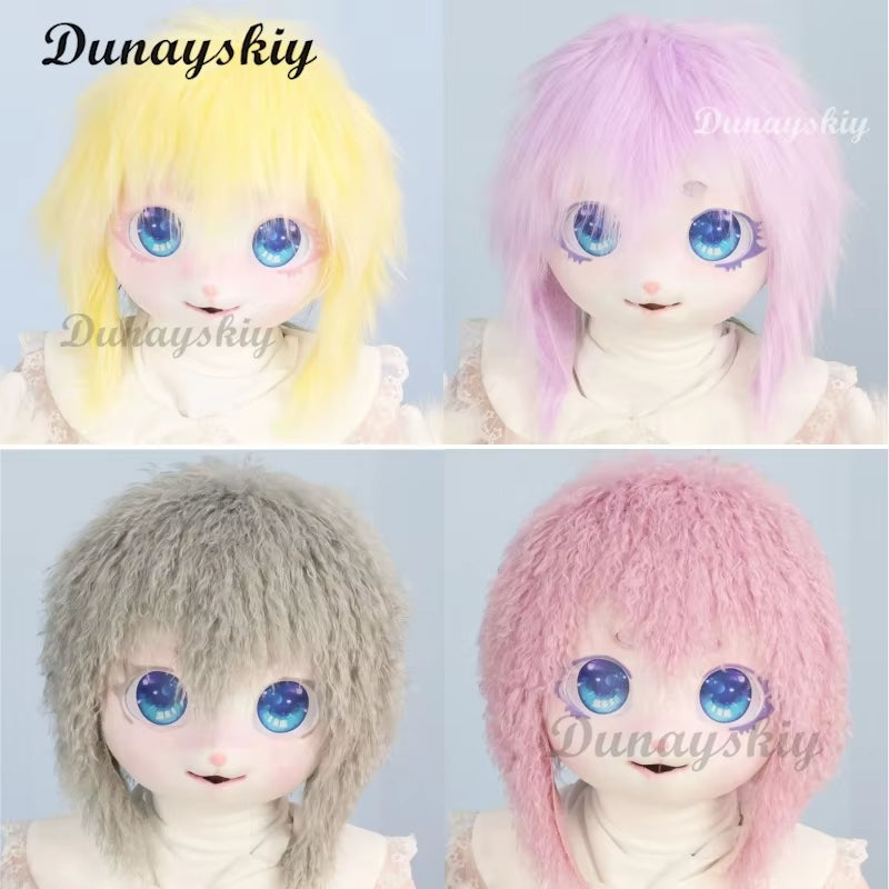 Kigurumi Fursuit Animal Mask Paw Head Cat Rabbit Beast Performance Props