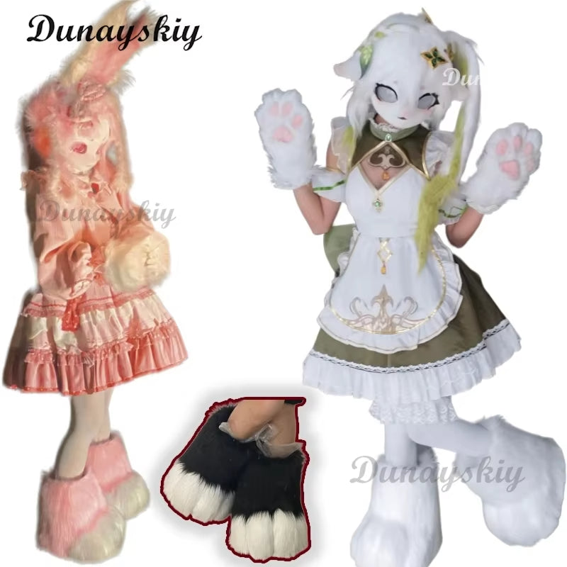 Cosplay Cat Boots Paw Shoes