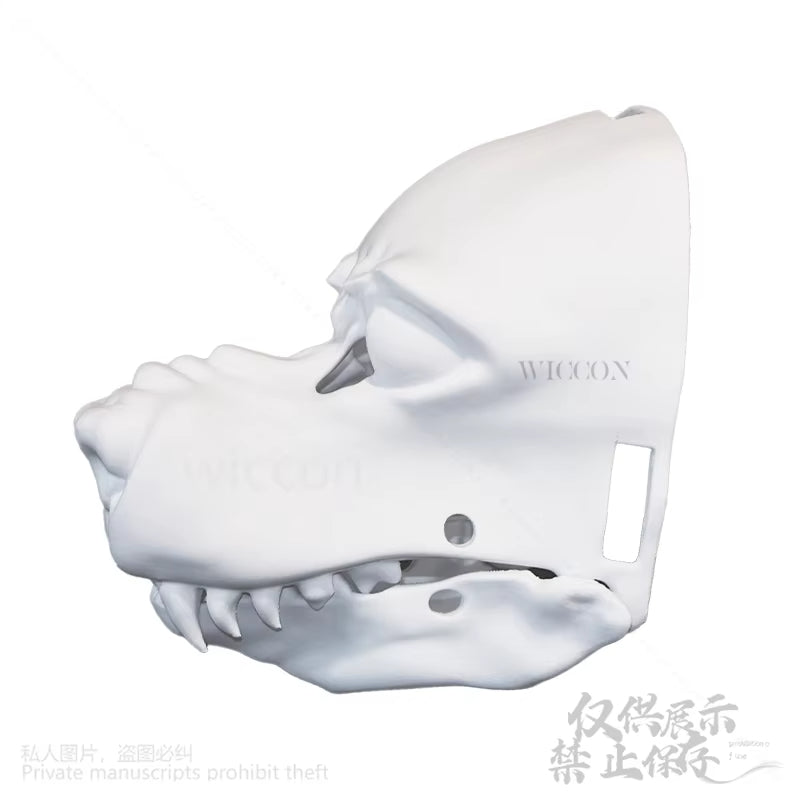 3D Polylactic Acid Mask Dog Skull