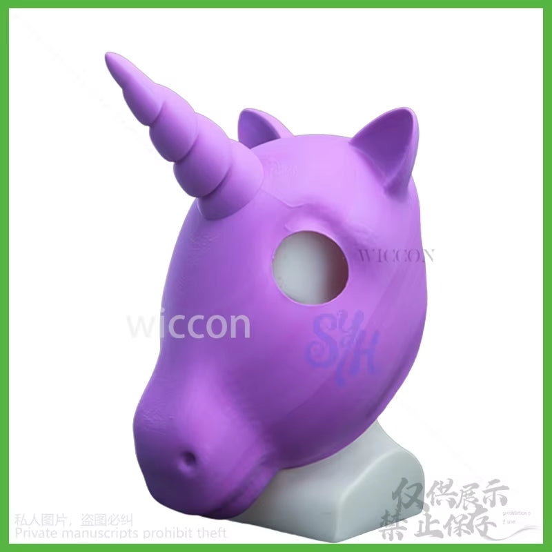 Unicorn 3D Polylactic Acid Head Base Skull