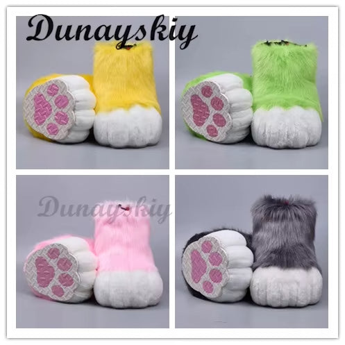 Furry Cosplay Paw Shoes Rubbit Cat Boots