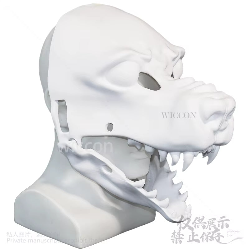 3D Polylactic Acid Mask Dog Skull