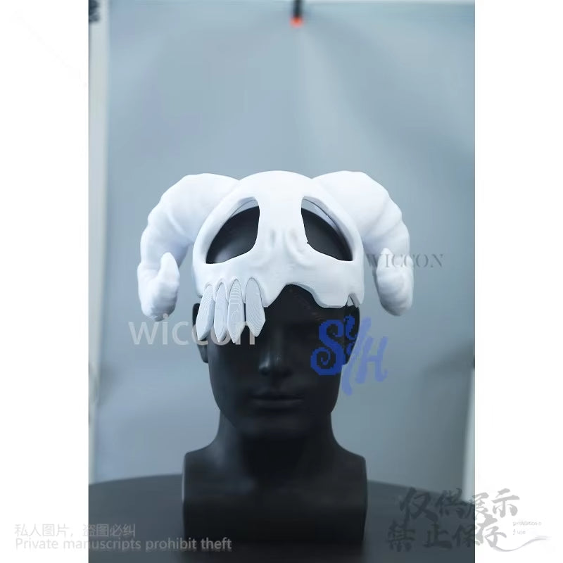 Neliel Cosplay 3D Sheep Horn Skull Half Face Mask