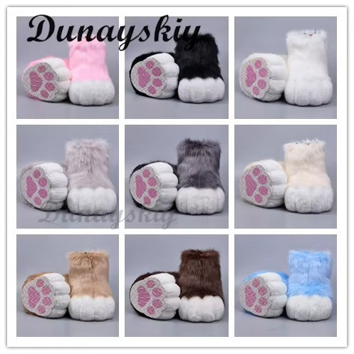 Furry Cosplay Paw Shoes Rubbit Cat Boots