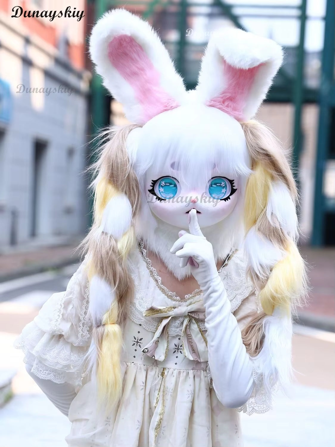 Fursuit Cosplay Headset Rabbit Beast Mask