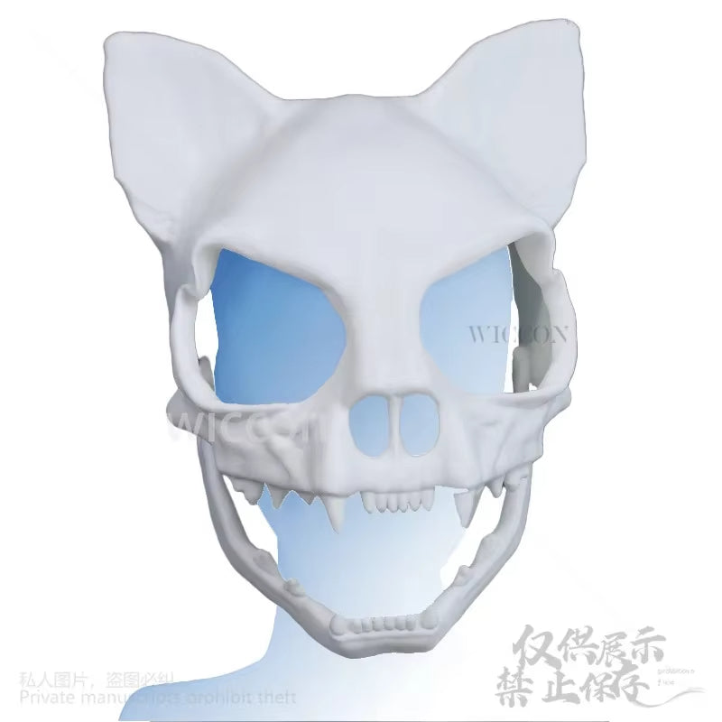 Cat Skull Kigurumi 3D Props Mask