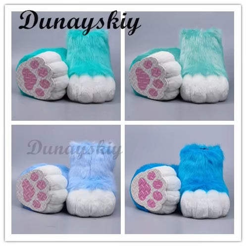 Furry Cosplay Paw Shoes Rubbit Cat Boots
