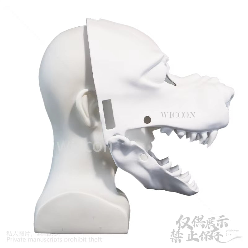 3D Polylactic Acid Mask Dog Skull