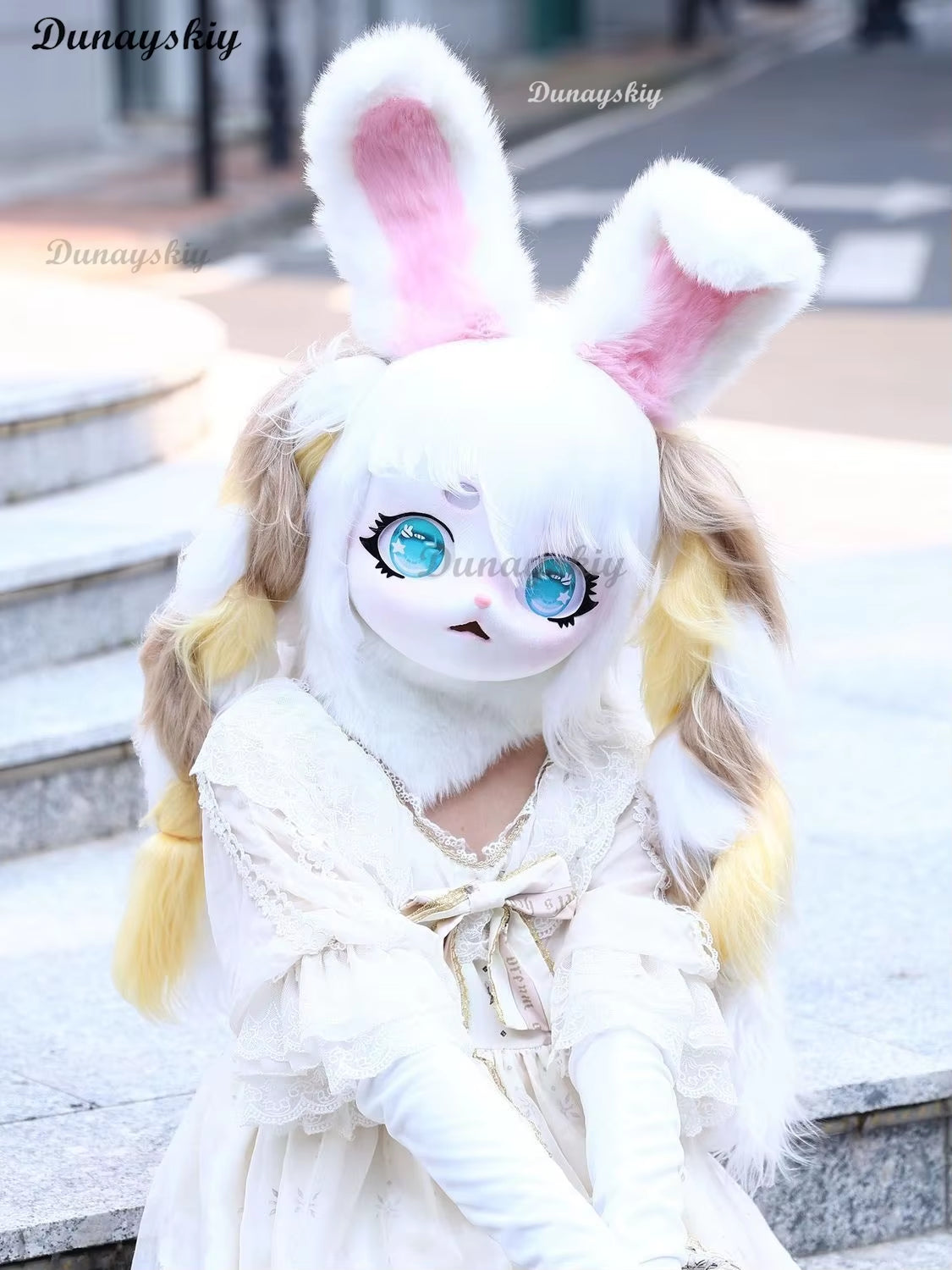 Fursuit Cosplay Headset Rabbit Beast Mask