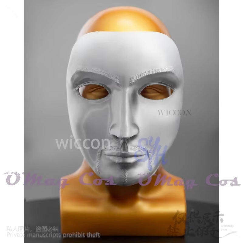 Baldwin IV Cosplay Silver Retro Face 3D Mask