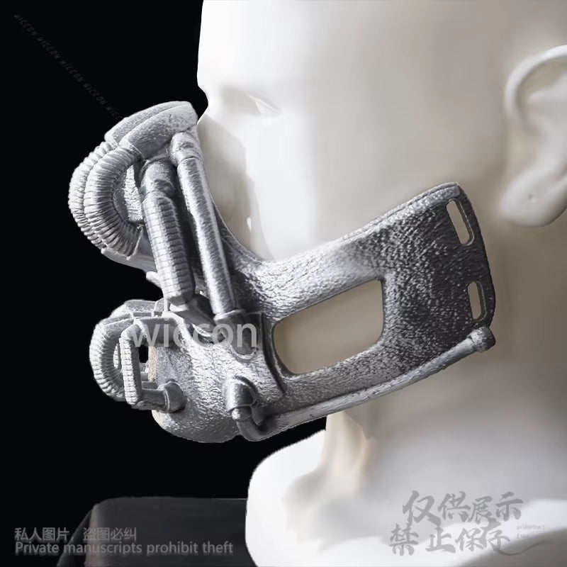 Dark Horror Movie Knight Silver Skull 3D Mask