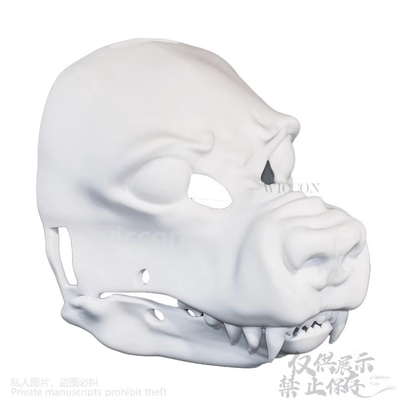 3D Polylactic Acid Mask Dog Skull