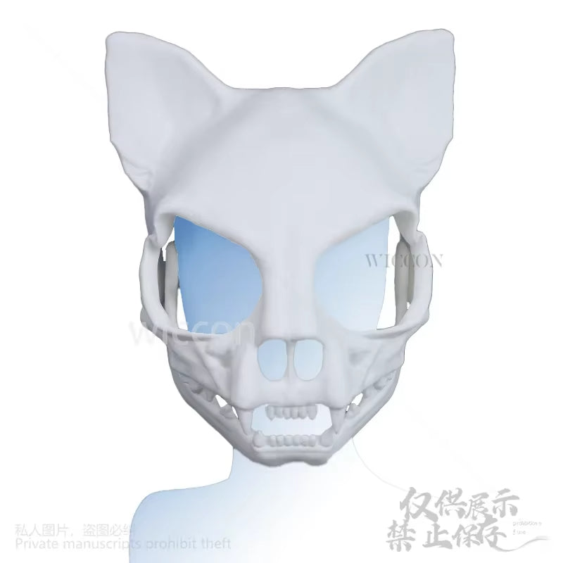 Cat Skull Kigurumi 3D Props Mask