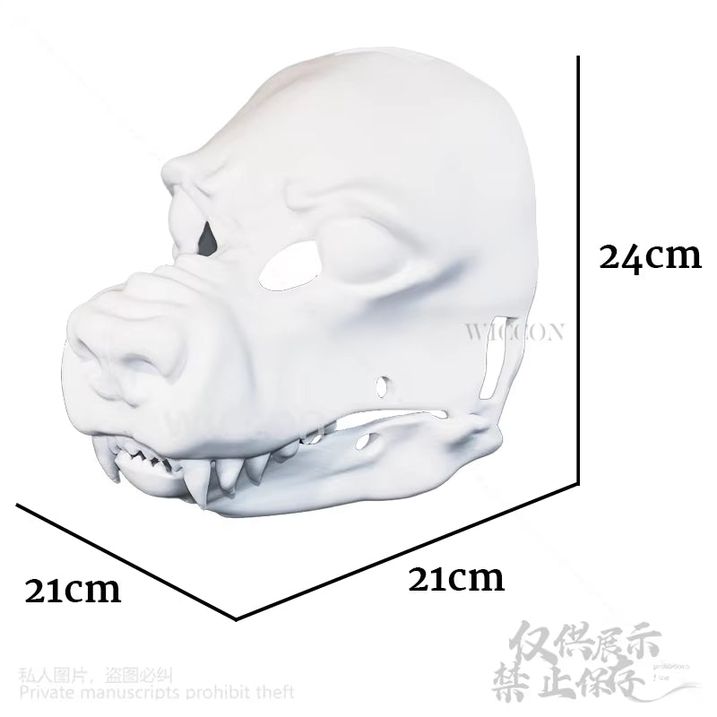 3D Polylactic Acid Mask Dog Skull