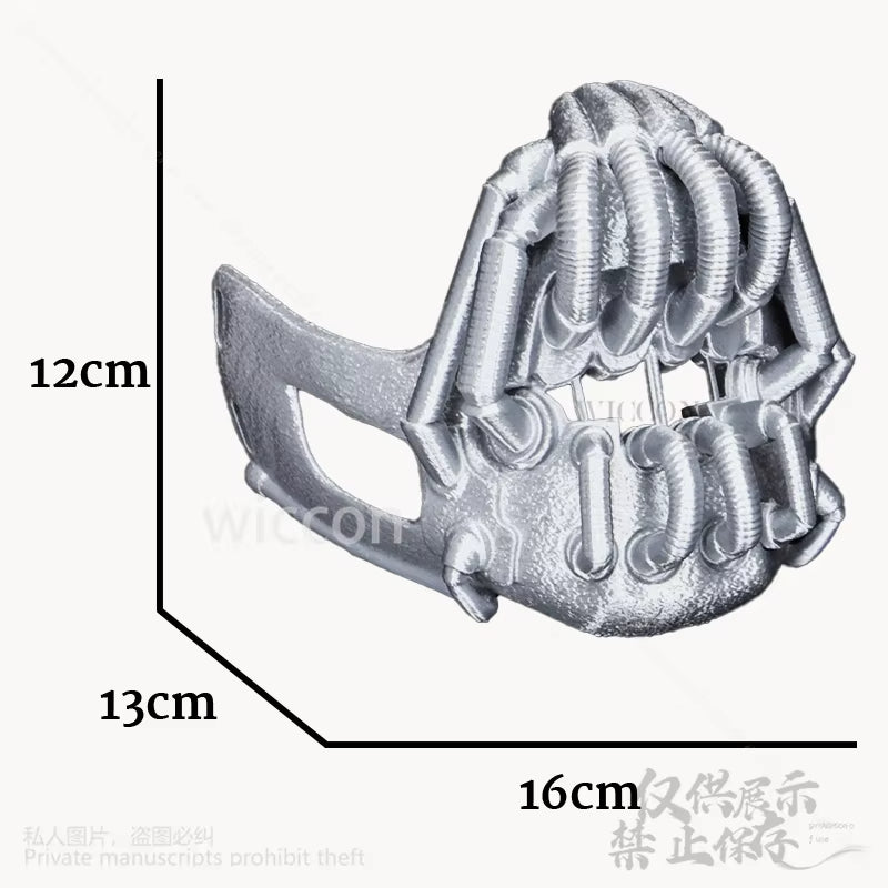 Dark Horror Movie Knight Silver Skull 3D Mask