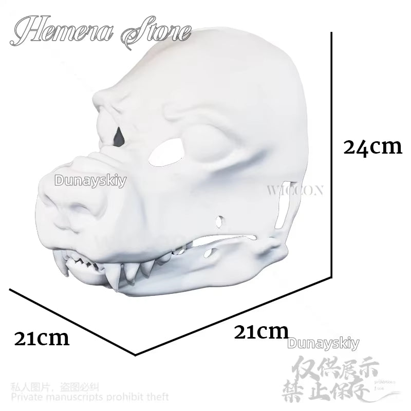 Dog Skull Diy Prop 3D Cosplay Mask