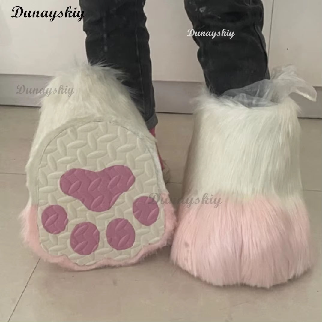 Cosplay Cat Boots Paw Shoes