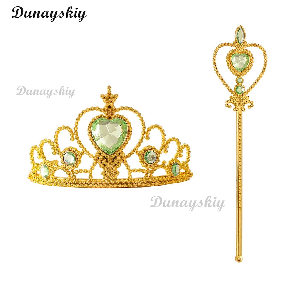 Fancy Girl Flower Fairy Tinker Green Wing Dress Bell Halloween Peter Pan Elf Cosplay costumes Masquerade Party Gowns