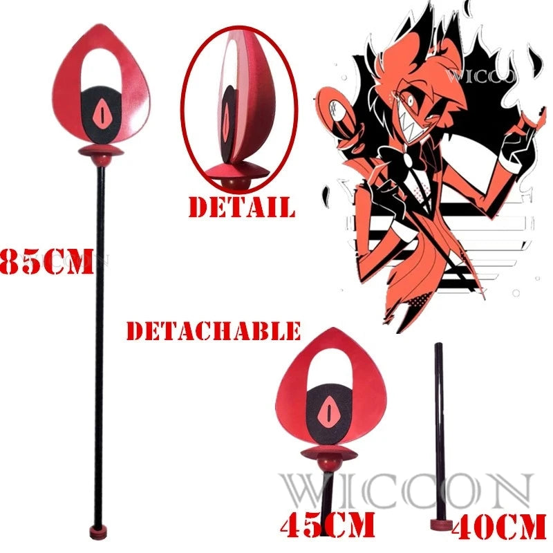 ALASTOR Cosplay Kids Size Hazbbin Anime Cosplay Costume Wig Ears Hotel Accessories Halloween Uniform Men Women Jacket Red Suit