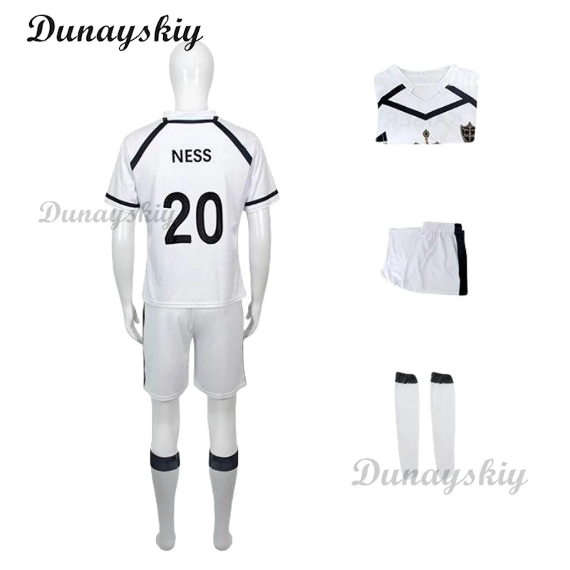 Japan Anime Blue Itoshi Sae Cosplay Costumes Shidou Ryuusei Sports Jersey Oliver Aiku Soccer Lock Jersey Football White Suit