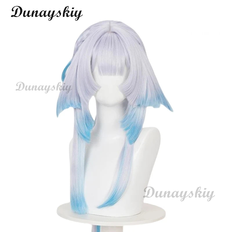 Game Honkai Star Rail Cerydra Cosplay Wig Gradient Color Matching Hair For Women Men Halloween Carnival Party Props