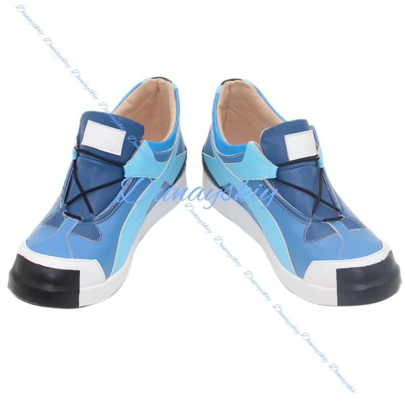 Wuyang Cosplay Shoes Boots Halloween Costume Men's Fantasy Uniform Coat Props Shoes Accessories Set