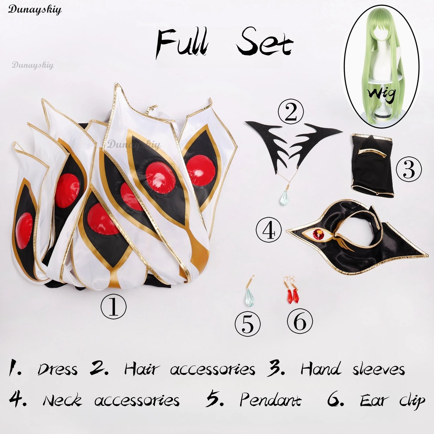 Anime CODE GEASS Lelouch of The Rebellion C.C. CC White Queen Cosplay Costume Wig Evening Dress Woman Sexy Con Party Cosplay