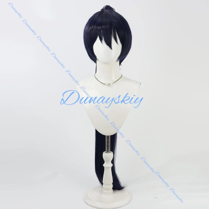 Game Limbus Company Hong Lu Adult Cosplay Wig Dark Long Purple Heat Resistant Synthetic Hair 100cm Halloween Carnival Party