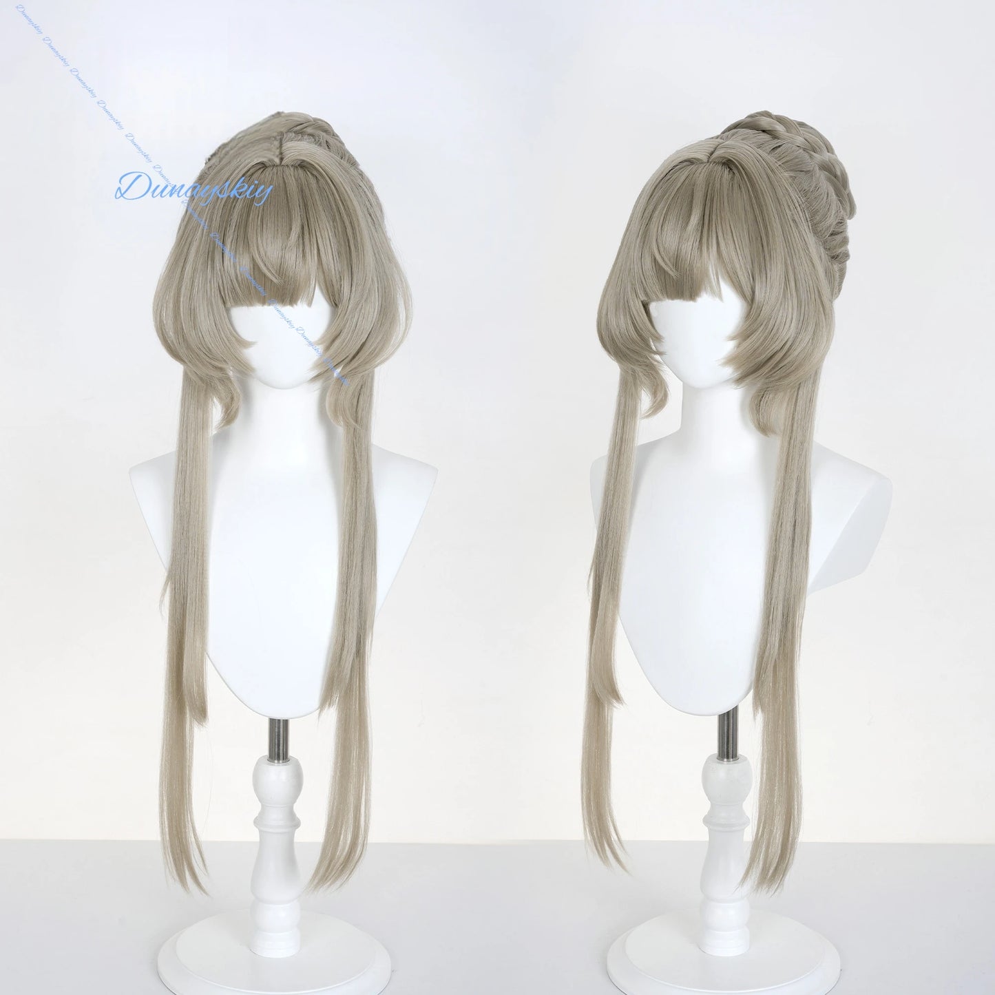 Genshin Impact Marionette Sandrone Cosplay Wig 75cm Long Brown Wig Anime Heat Resistant Synthetic Wigs Halloween Carnival Party