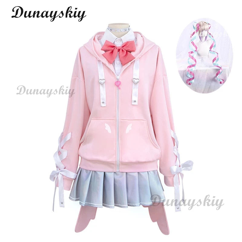 Needy Girl Overdose/Needy Streamer Overload Ame KAngel Hoodie Carnival Women Christmas Party Clothes Halloween Cosplay Costume