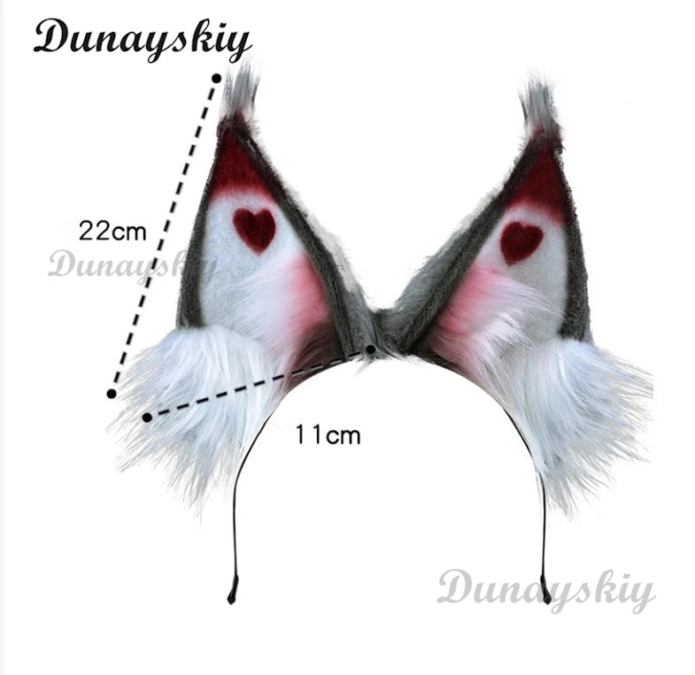 Husk Cosplay Wig Headwear Cosplay Hotel Husk Cosplay Headwear Accessories Male Black White Wig Role Modelings Halloween Party