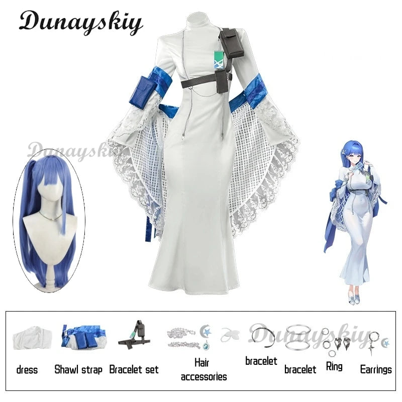 Game Nikke The Goddess of Victory Arcana Cosplay Costume Wig Clothes Evening Sexy Dress Role Play Halloween Party Comic Con