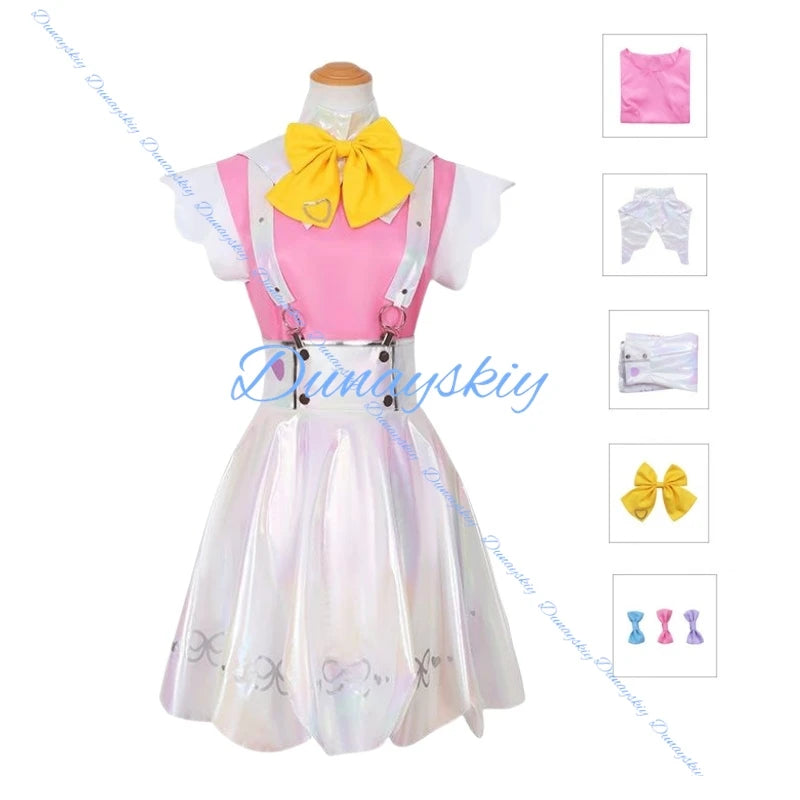 Anime Game NEEDY GIRL OVERDOSE KAngel Abyss Cosplay Costume Wig Straps Skirt Princess Dress Woman Sexy Kawaii Birthday Party Set