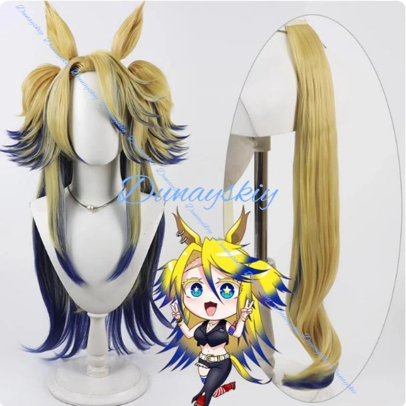 Umamusume Pretty Derby Obey Your Master Cosplay Wig 2-color Synthetic Hair Ears and Tail Women Anime Halloween Party Accessories