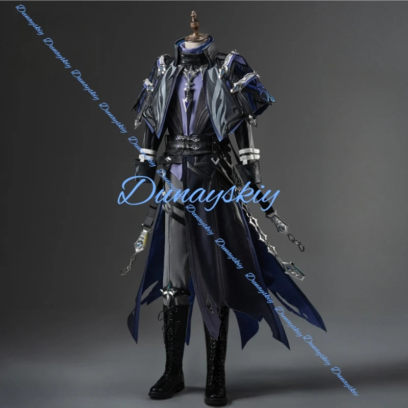 Genshin Impact Kyryll Chudomirovich Flins Cosplay Costume Wig Uniform Props Game Cos Outfit Halloween Party for Women Men