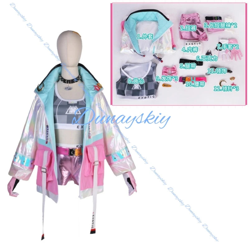 NIKKE Goddess of Victory Jackal Cosplay Costume Cute Lori Jackal Game Costume Wig Shoes Women Halloween Party Outfit Full Set