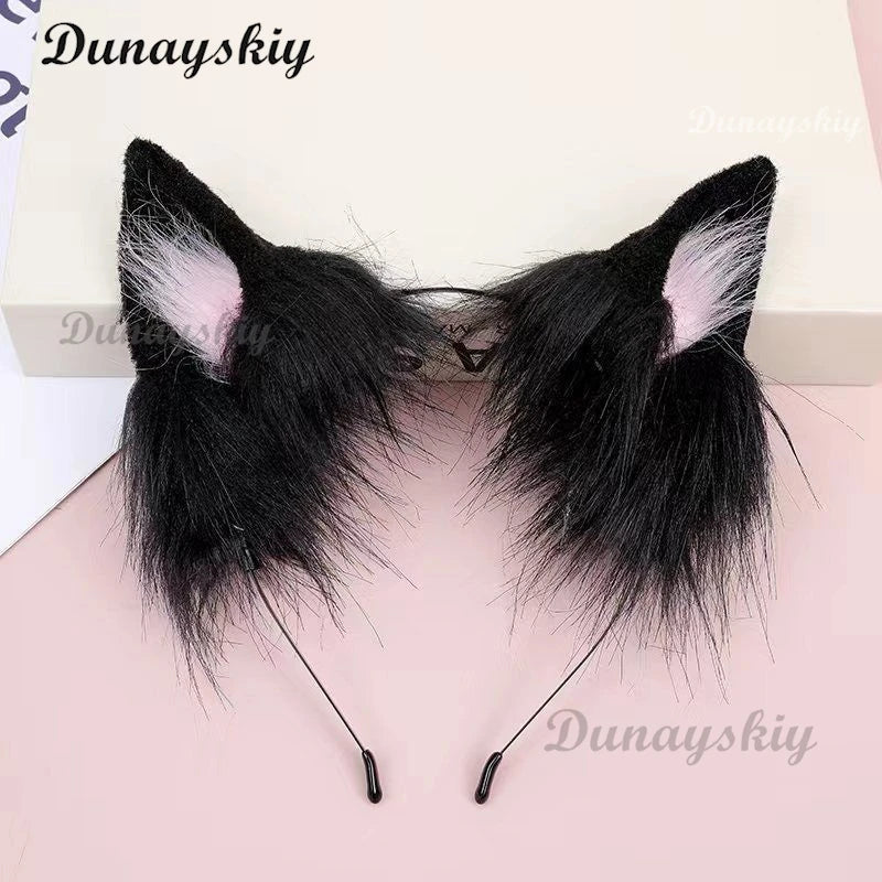 Anime Horror Game MiSide Cosplay Mita Мита Long Wig With Styled Double Ponytail Heat Resistant Synthetic Women Cos Customized