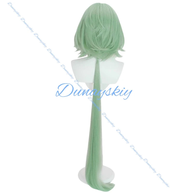 Zenless Zone Zero Isolde Cosplay Wig Green Long Hair Heat Resistant Fiber Hair Halloween Party for Women Men Free Wig Cap Props