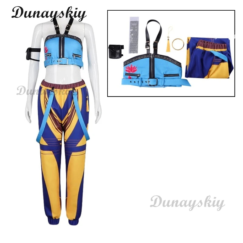 Anime KPop Demon Hunters Cosplay Costume for Women Zoey Mira Rumi Cosplay Fantasy Roleplay Outfits Halloween Carnival Party Suit