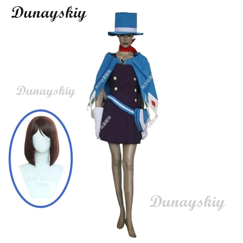 Game Ace Attorney Cosplay Phoenix Wright Gyakuten Saiban 4 Trucy Wright Cosplay Costume Wig Cos Clothes Customized