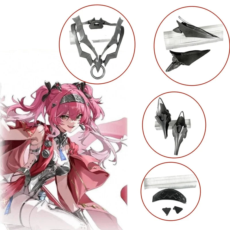 Game Wuthering Waves Lupa Cosplay Prop Headwear 3D Print Halloween Carnival Role Play Costumes Accessories