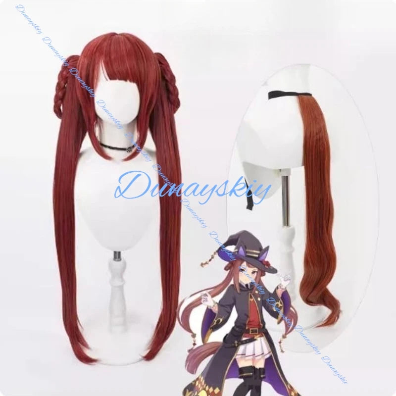 Anime Game Uma Musume: Pretty Sweep Tosho Cosplay Wig Tail Roleplay Party Costume Prop Synthetic Hair Heat