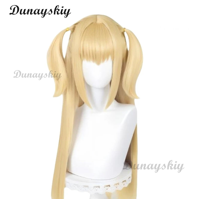 Miss Misa Cosplay Costume and Wig Halloween Gothic Top and Skirt with Net Stockings and Sleeves Black Corset Skirt Set Lace-up