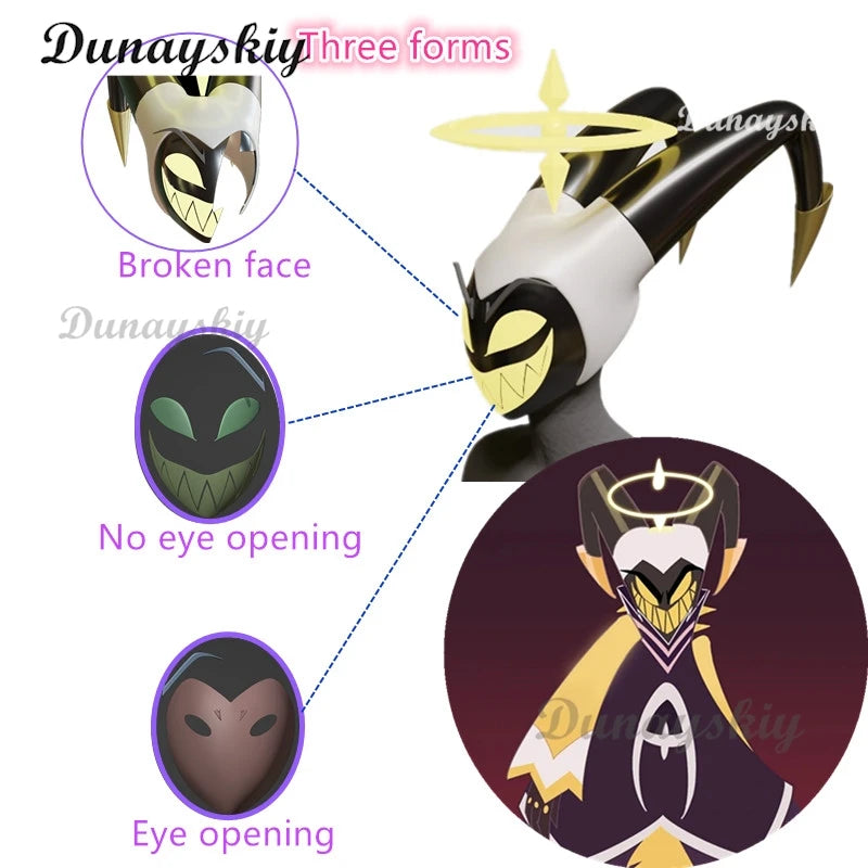 Hazbin Adam Cosplay Anime Hotel First Man Angel Halo Clothes Cosplay Costume Suit Unisex cos Halloween Party Angel Wings