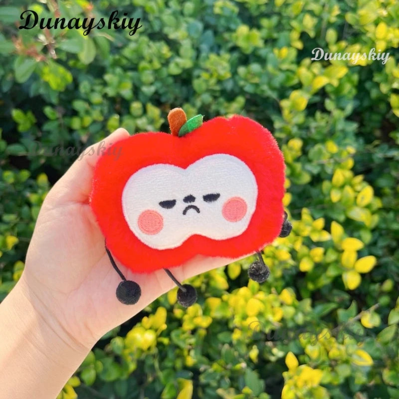 Game Love and Deepspace Caleb Cosplay Clothing Bag Plush Red Apple Pendant Bag Decoration Accessories Christmas Gifts