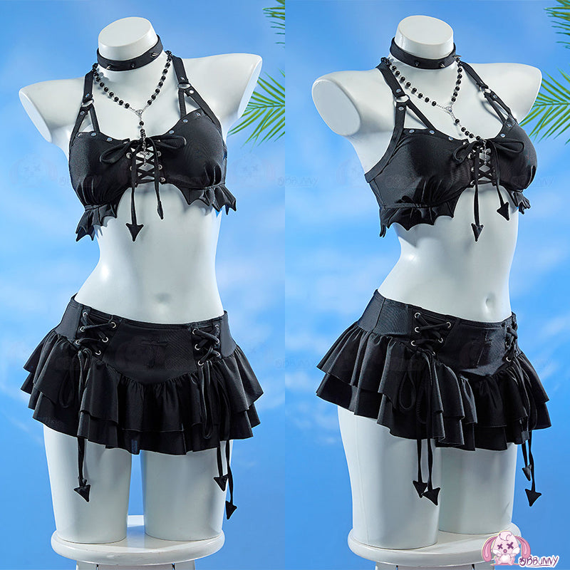 Gothic Sexy Swimsuit Cosplay Costume