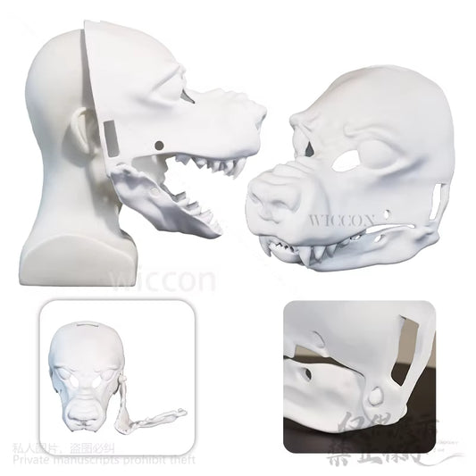 3D Polylactic Acid Mask Dog Skull