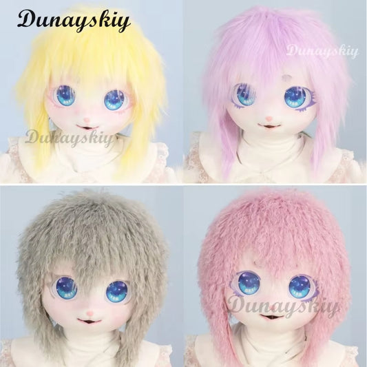 Kigurumi Fursuit Animal Mask Paw Head Cat Rabbit Beast Performance Props