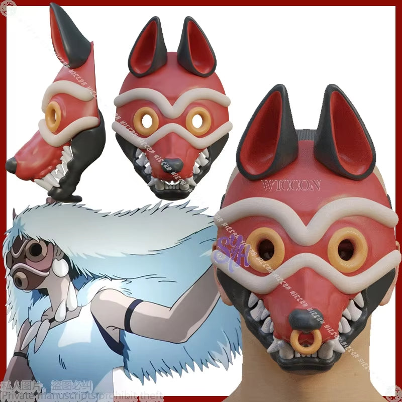 Furry Furrsuit Wolf 3D Movable Mask