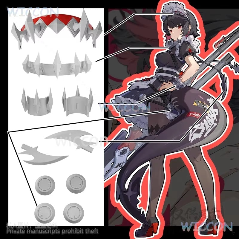 Zenless Zone Zero Cosplay Ellen Joe 3D Headwear Props